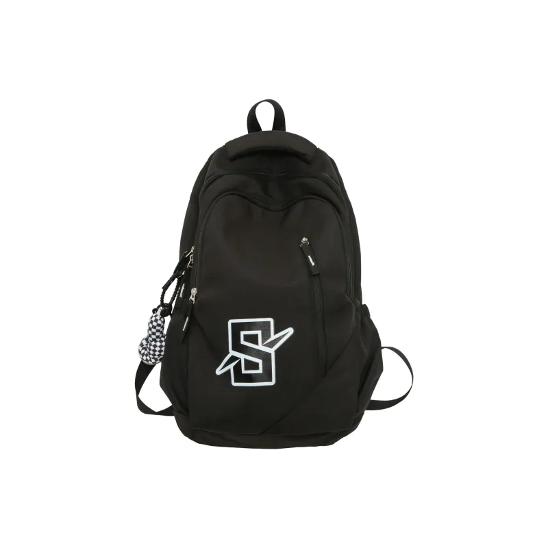 Huangmu Nylon Backpack Unisex Multicolor-4