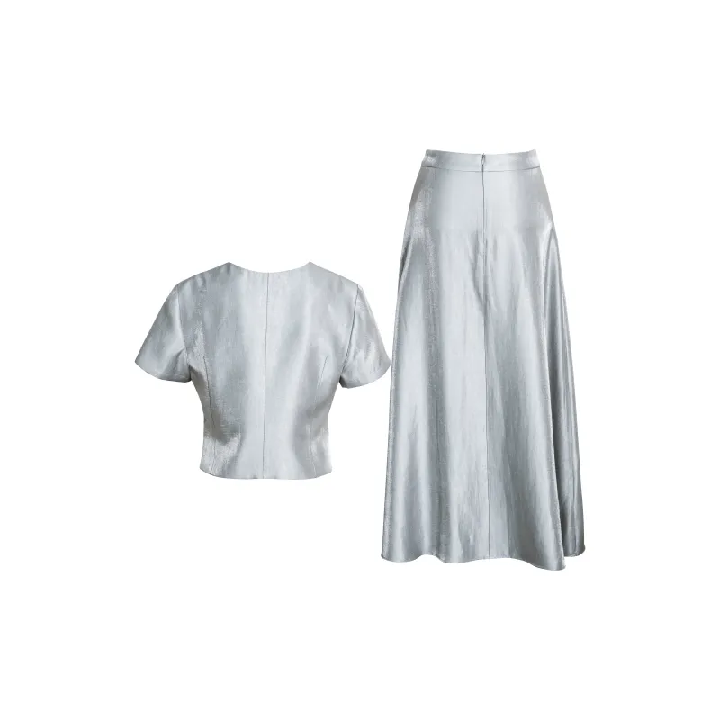 ROEYSHOUSE SS24 Skirt Set Women's Light Blue-1