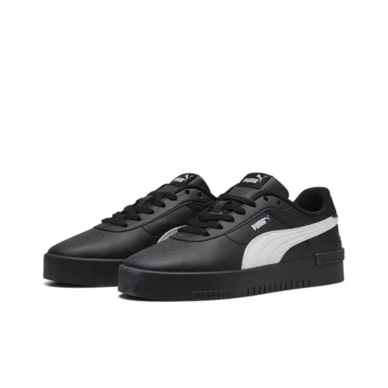 PUMA JOLA Anti Slip Wear Resistant Impact Resistant Quick Drying Low Top Skateboard Shoes Women's Black White-2