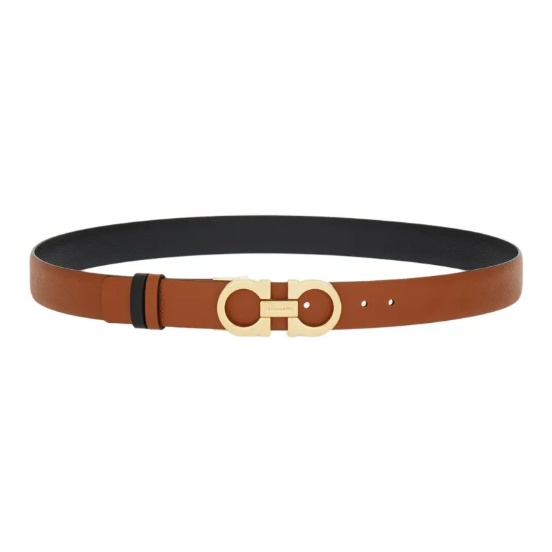 Ferragamo Reversible Gancini Leather Belt-0