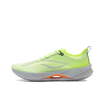 LiNing Super Light 21 Cushioning Anti Slip Wear Resistant Breathability Low Top Running Shoes Men's Yellow Green