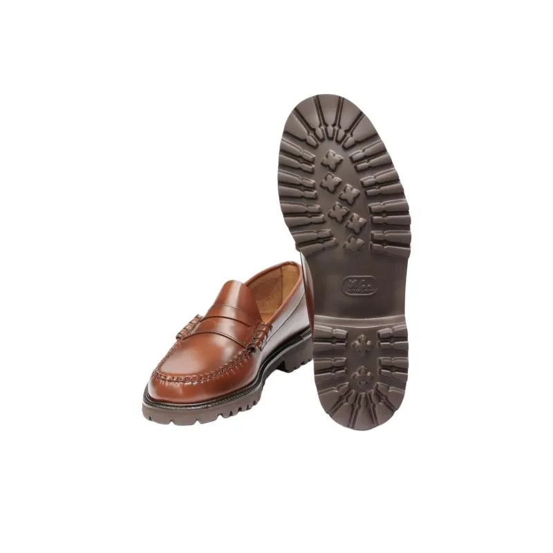 G.H. Bass & Co. Larson Lug Loafers Men's Brown-5