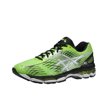 Asics GEL Nimbus 17 Abrasion Resistant Low Top Running Shoes Men's Green White