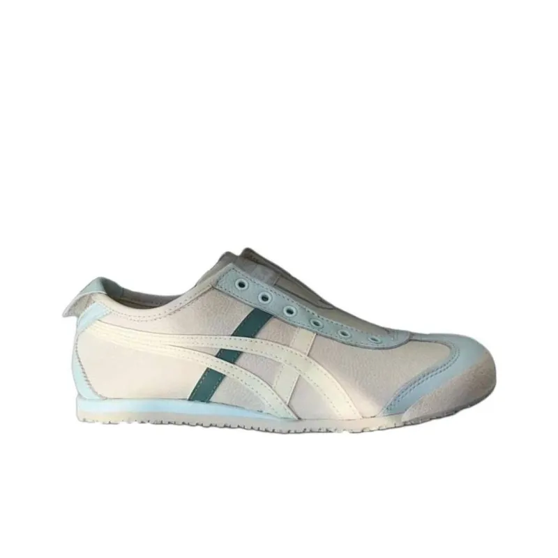Onitsuka Tiger MEXICO 66 Anti Slip Wear Resistant Low Top Casual Shoes Unisex White Blue-1