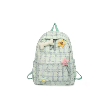 MOK Strips Backpack Regular Unisex Green/Blue/Pink