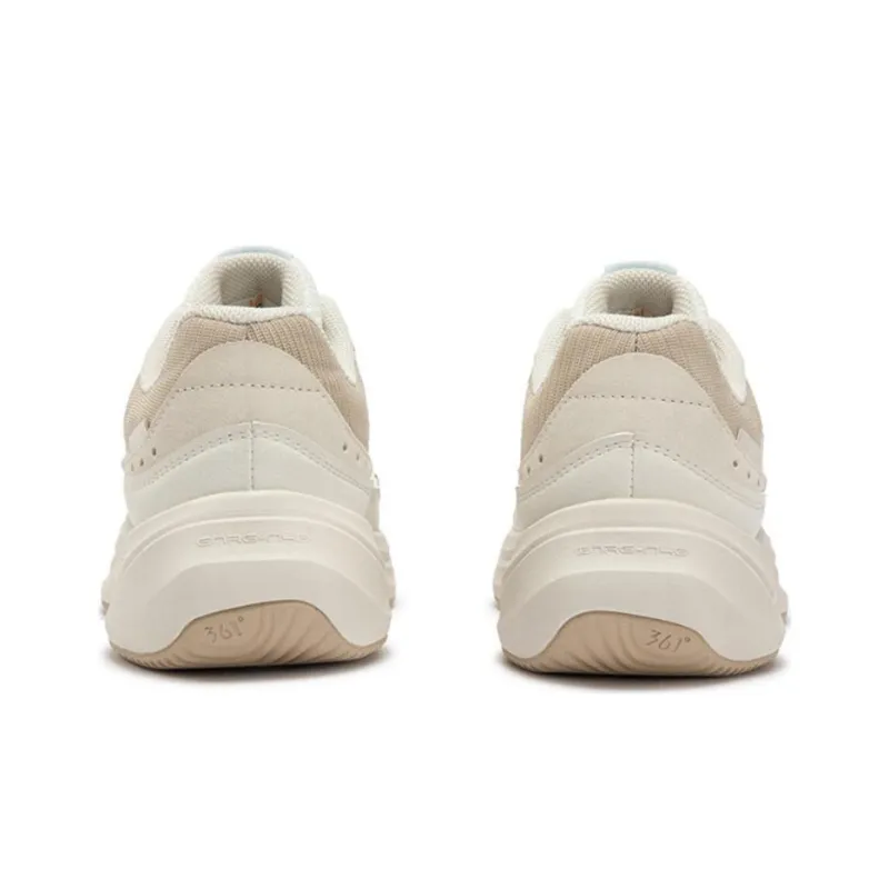 361° Cushioned Slip Resistant Low Top Casual Running Shoes Women's Beige Brown-3
