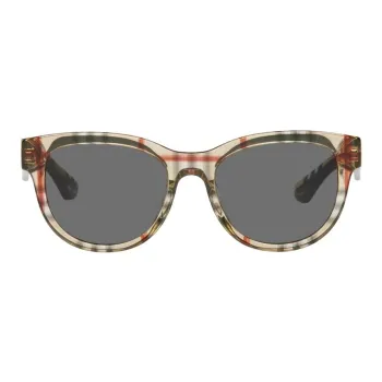Burberry Acetate Oval Sunglasses Women's Beige