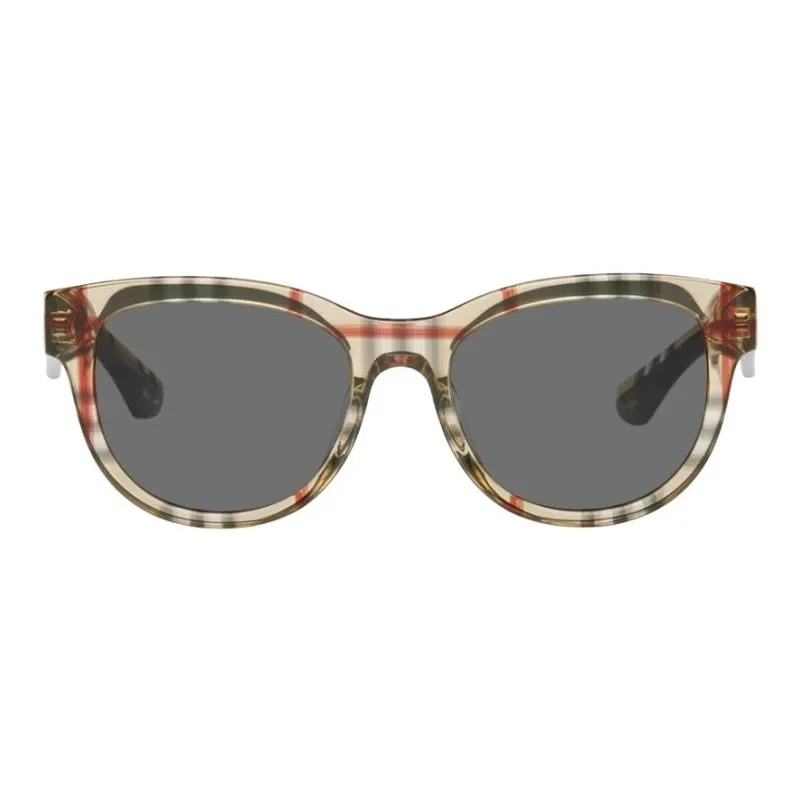 Burberry Acetate Oval Sunglasses Women's Beige-0