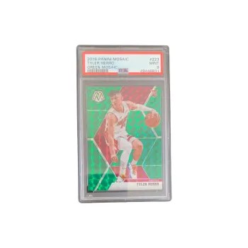 PANINI 2019 20 Mosaic Rising Stars RC Taylor Huerter Heat Green Mosaic PSA 9 Card Condition Passed Graded Cards 1 Pc