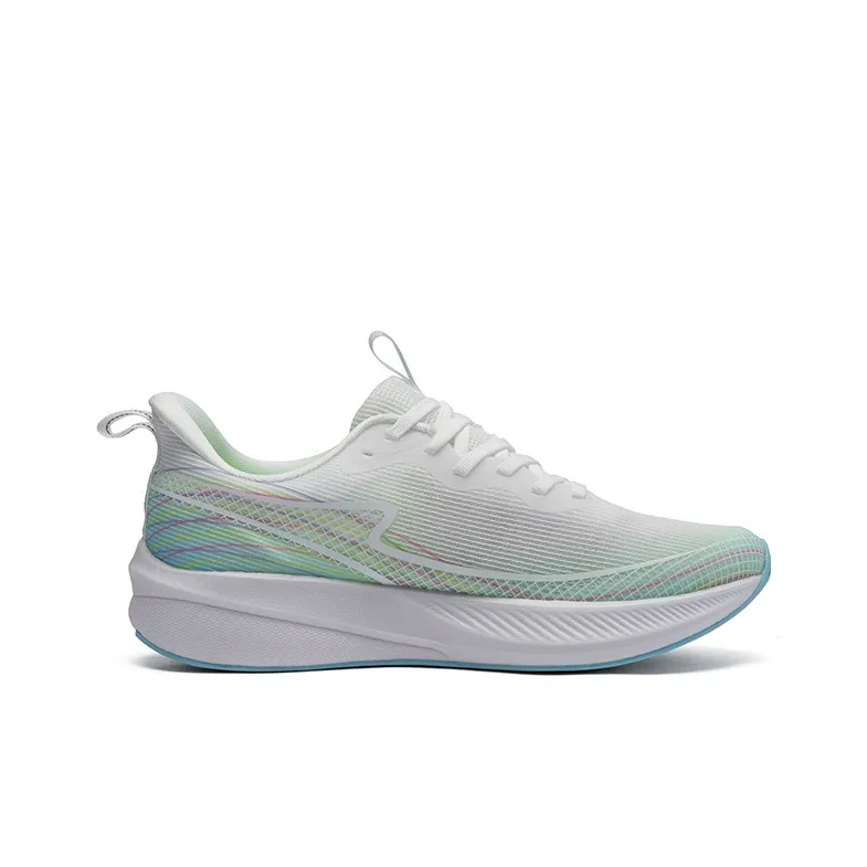 LPMX Cushioning Rebound Wear Resistant Breathable Low Top Running Shoes Unisex Sky Blue Green-1