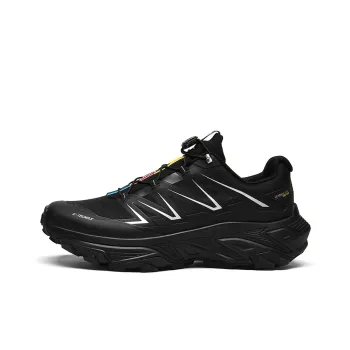 GLUNA Cushioning, Abrasion Resistant, Slip Resistant Low Top Running Shoes Unisex Black