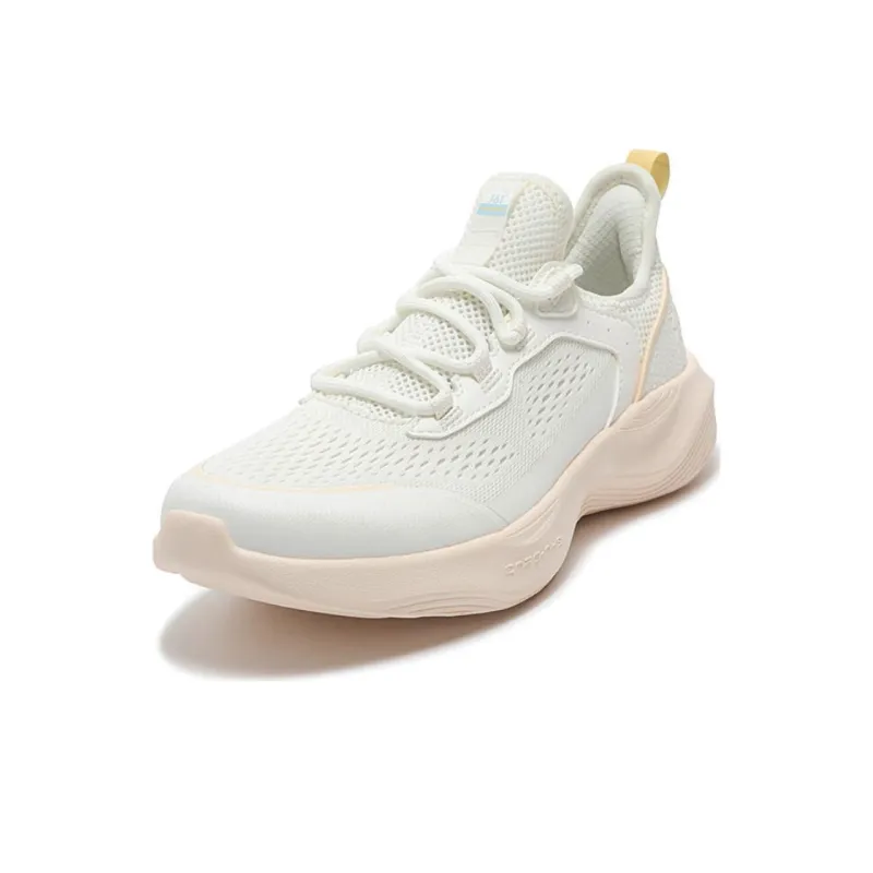 361° Slip Resistant Breathable Low Top Casual Running Shoes Women's White Cyan-1