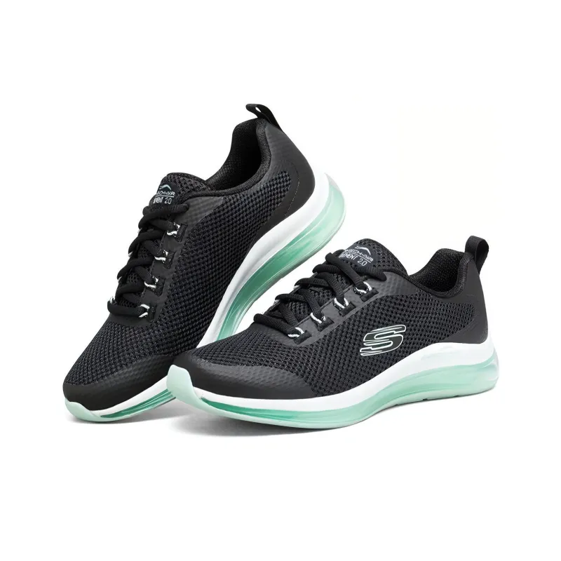 Skechers Skech Air Element 2.0 Black/White/Green Women's-2