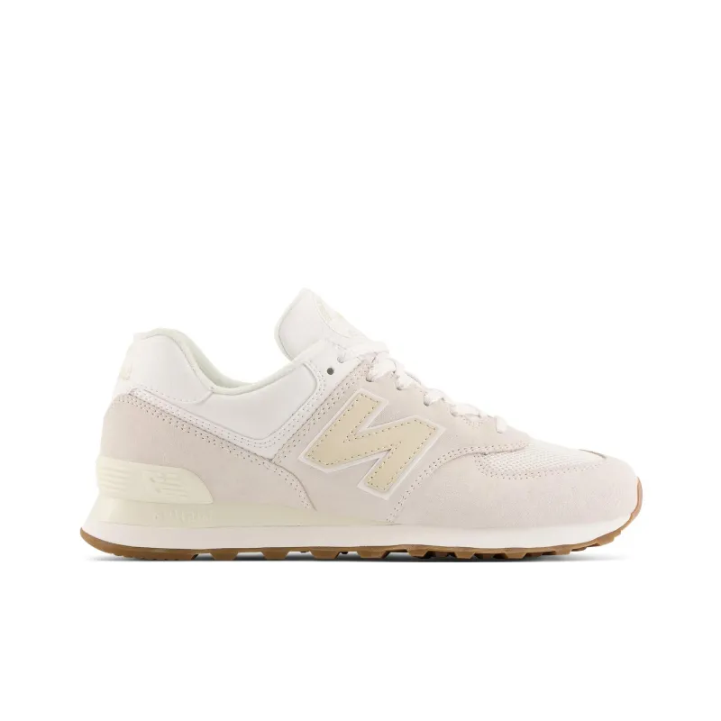 New Balance NB 574 Cushioning Wear Resistant Low Top Casual Shoes Unisex Ecru-1