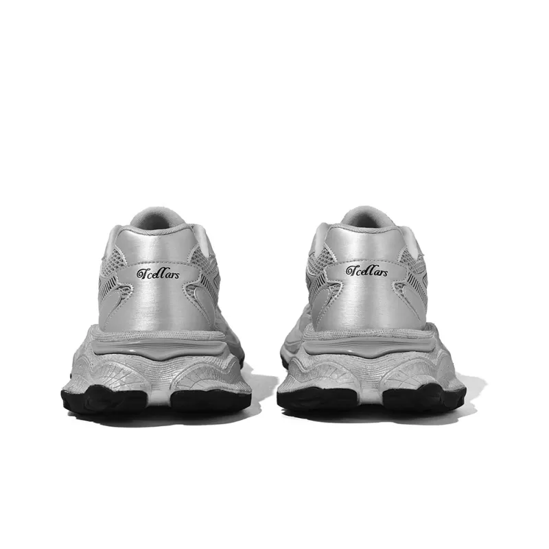 TCELLARS Cushioning Anti-Slip Wear-Resistant Breathable Lightweight Height Increasing Low-Top Chunky Sneakers Unisex-5