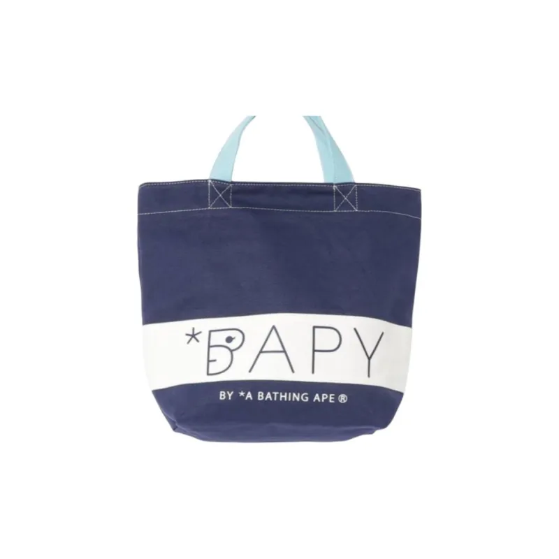A BATHING APE Cotton Blend Tote Bag Shopping Bag Handbag Regular Unisex Multicolor-5