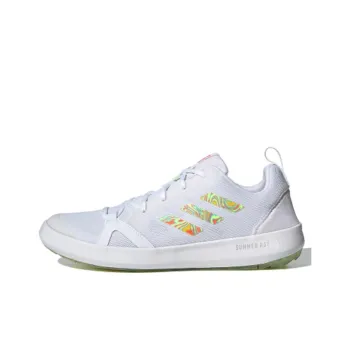 Adidas Terrex Boat Cushioning Waterproof Low Top Running Shoes Men's White Green Orange