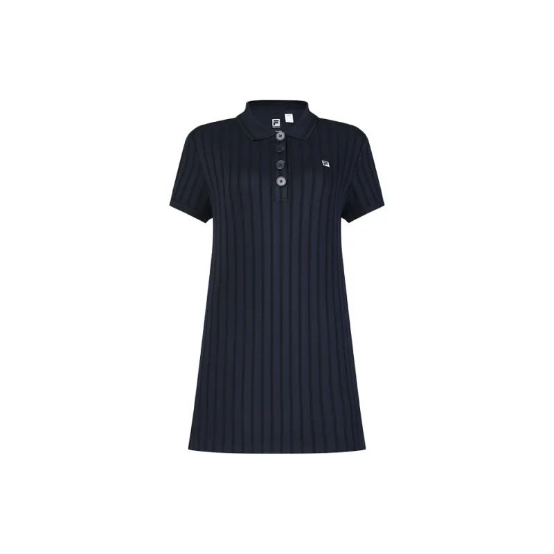 FILA Short Sleeved Dress Women's RD Royal Blue-3