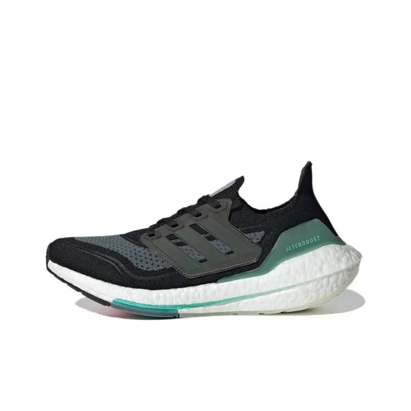 Adidas Ultra Boost 21 Black Acid Mint Women's-0