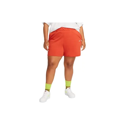 Nike Swoosh Casual Shorts Women's Orange/White