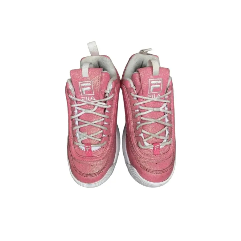 FILA Disruptor 2 Non slip Lightweight Low Top Casual Shoes Unisex Pink-2