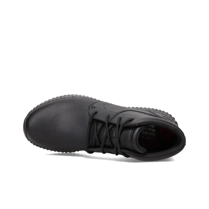Skechers Relaxed Fit Cessnock   Alesser SR Cushioning Anti Slip And Wear Resistant High Top Casual Shoes Men's Black-3