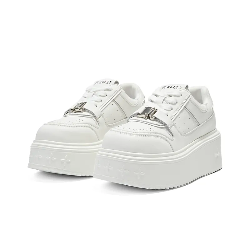 BURGELY Coverage Support Height Increasing Low Top Skateboard Shoes Women's-1