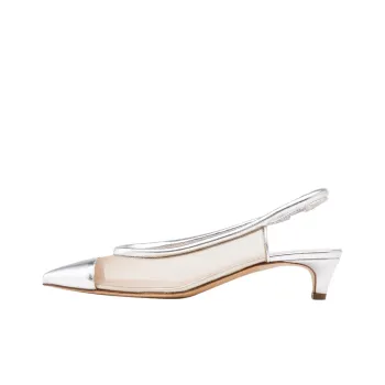 Rupert Sanderson Pinup Casual Single Shoes 3cm Women's Silver