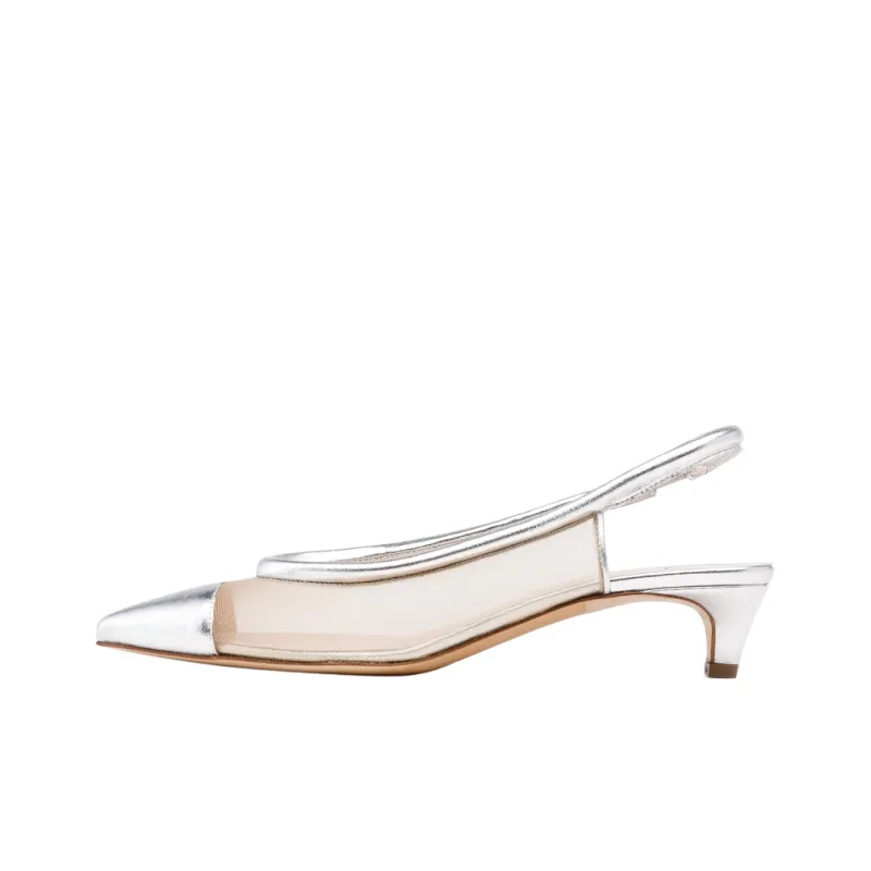 Rupert Sanderson Pinup Casual Single Shoes 3cm Women's Silver-0