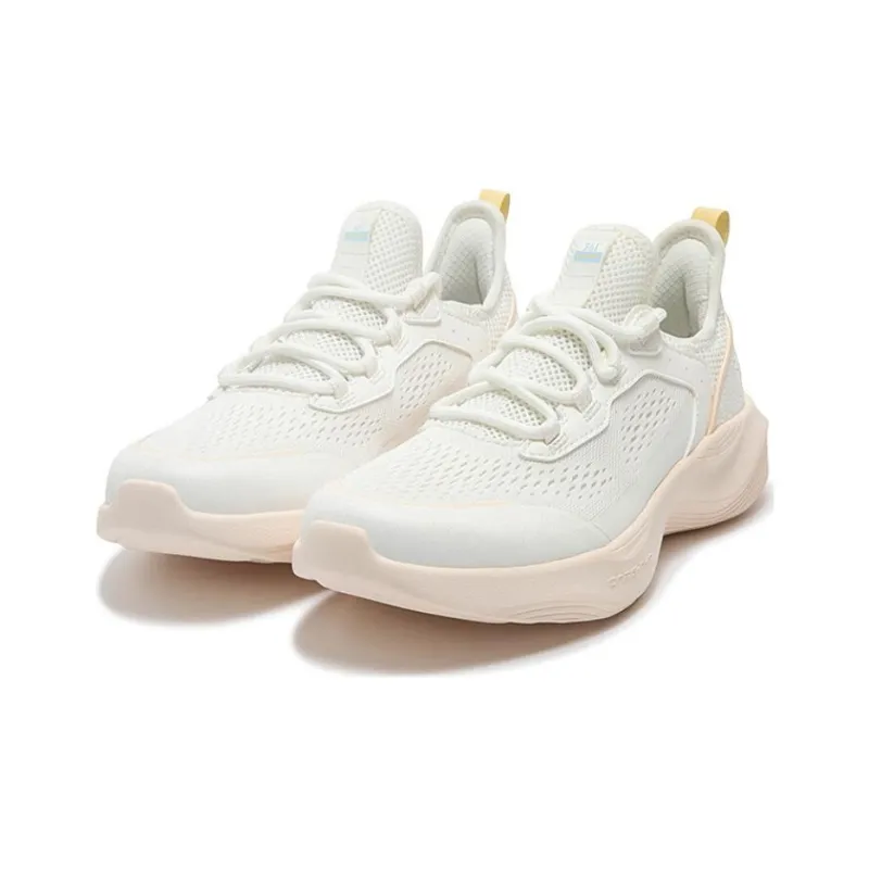 361° Slip Resistant Breathable Low Top Casual Running Shoes Women's White Cyan-2