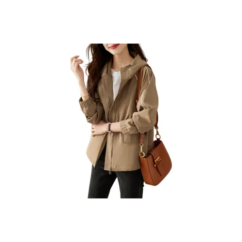 Mo Han Yi Mei Jackets Women's Khaki