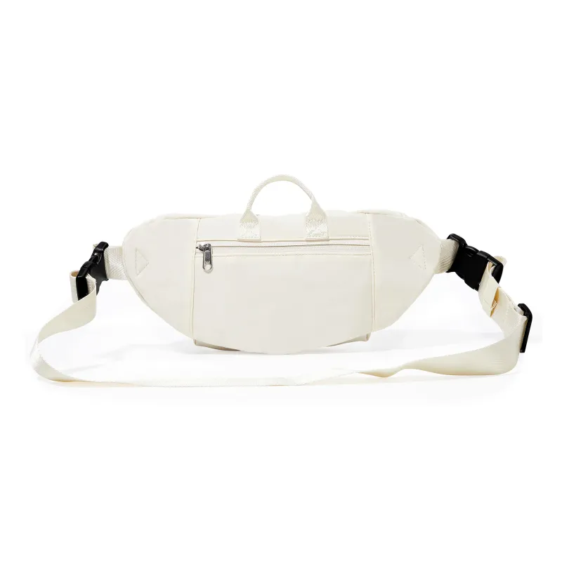 Werocker Nylon Fanny Pack Regular Unisex Classic Black Ecru Mint Green Gray Brown Royal Blue Army Green Gray-8