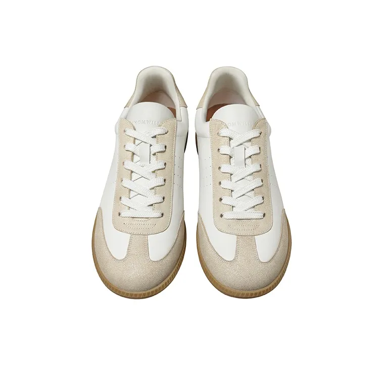 THOM WILLS Skateboard Shoes Unisex Low Top Khaki-2