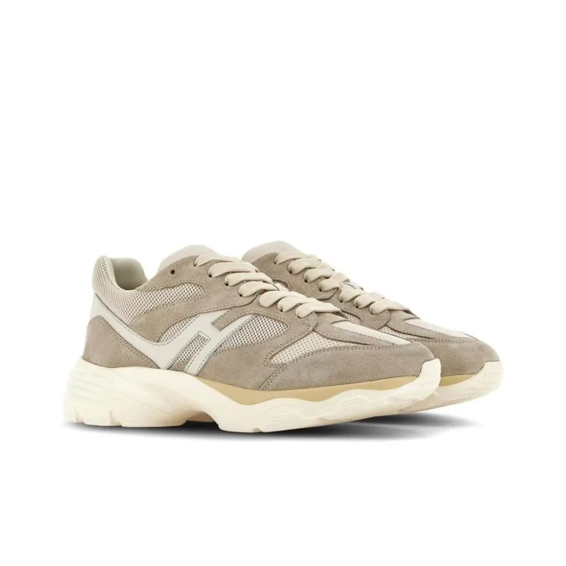 HOGAN H Logo Patch Panelled Sneakers-2
