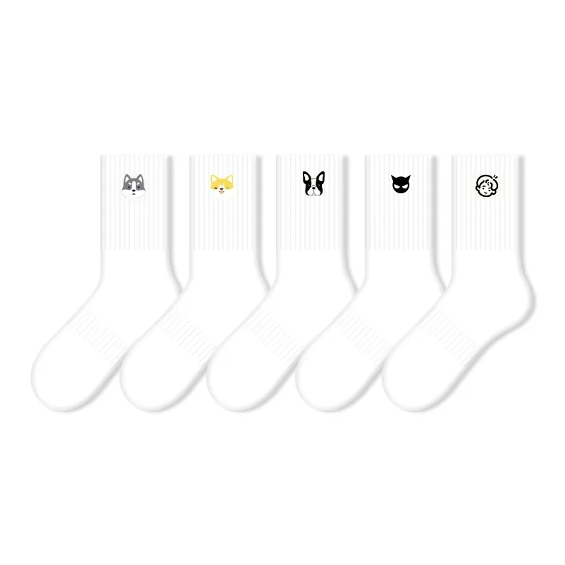 COTTON CHEESE Mid Calf Socks Men's 5 Pack-0