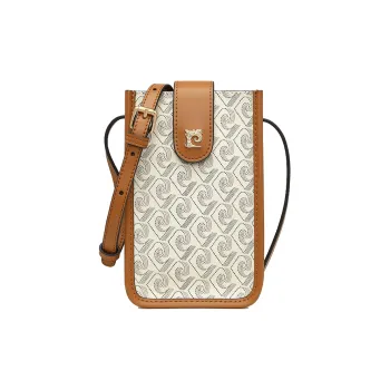PIERRE CARDIN Pvc Mini Commute Office Small Bag Cell Phone Pouch Regular Women's Apricot