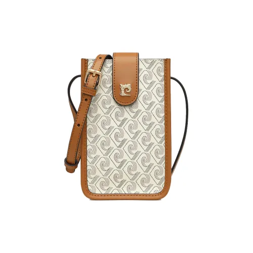 PIERRE CARDIN Pvc Mini Commute Work Bag Cell Phone Pouch Regular Women's Apricot