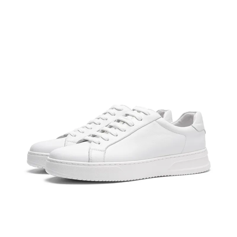 ELLE HOMME Low Top Stylish Skateboarding Shoes Men's White-1