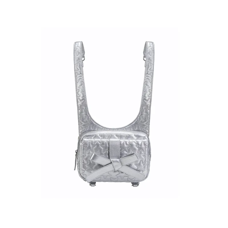 ECODAY ECOD PU Backpack Regular Women's Silver/Champagne Gold-0