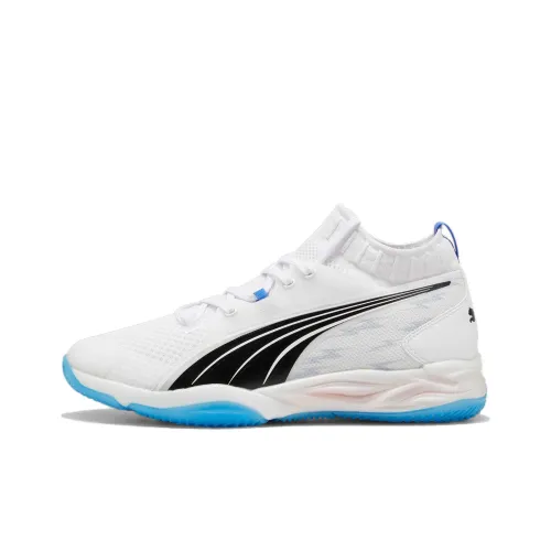 PUMA NITRO™ SQD Golf Shoes Unisex Mid-Top White - Blue - Black