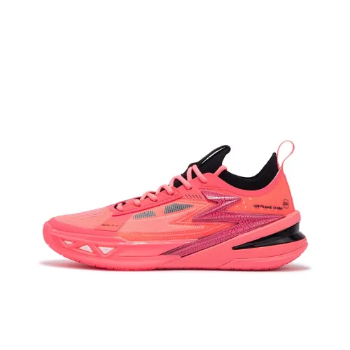 361° BIG3 5.0 Pro Basketball Shoes Men Low-Top Moonlight Begonia Pink/Obsidian Black