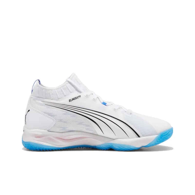 PUMA Abrasion Resistant Support High Top Training Shoes Unisex White Blue Black-1