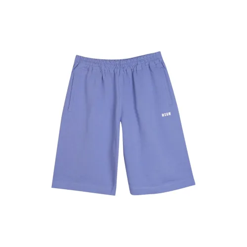 MSGM Casual Shorts Men Purple