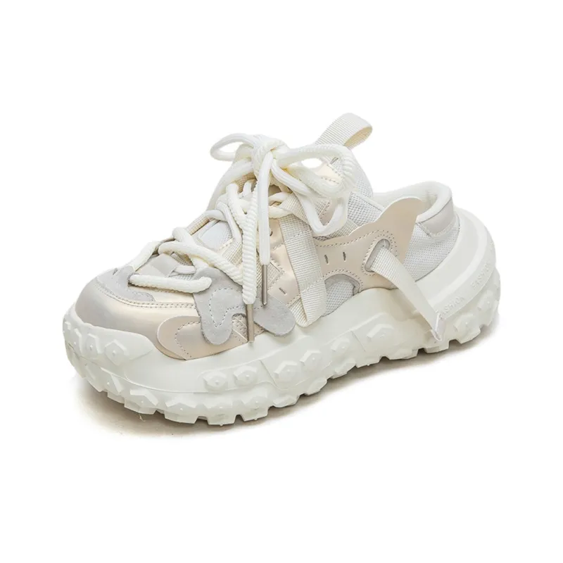 Jay Wear Resistant Breathable Height Increasing Low Top Chunky Sneakers Women's-13