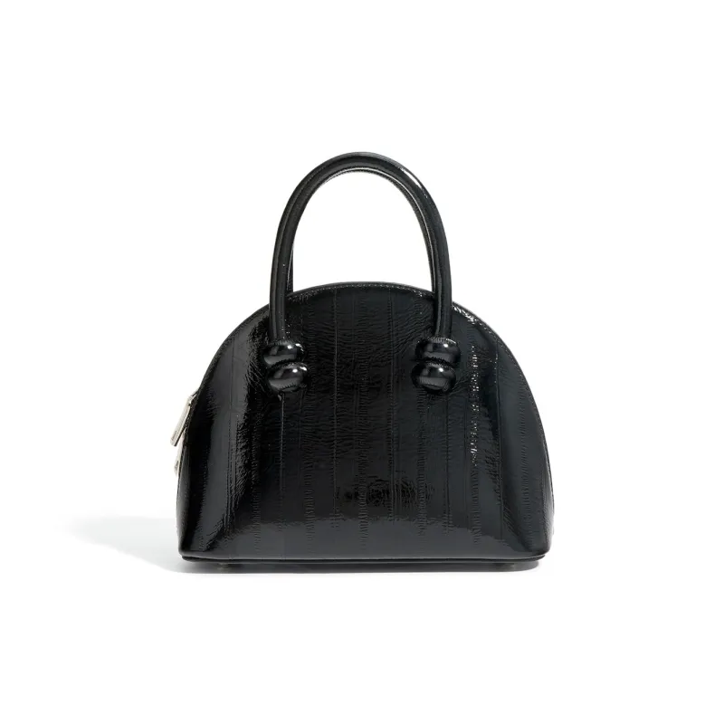 LARTIGENT Top Grain Cow Leather Dome Bag One Shoulder Handbag Women's Multicolor-0