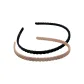 Minimalist Style Woven Headband, Black+Brown