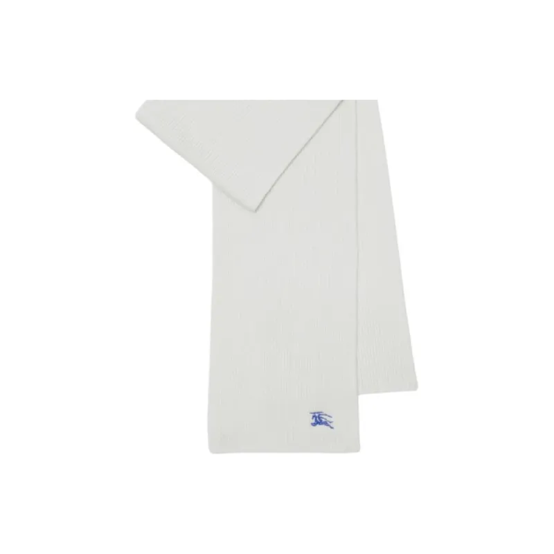 Burberry Cashmere Knit Scarves Unisex White-2