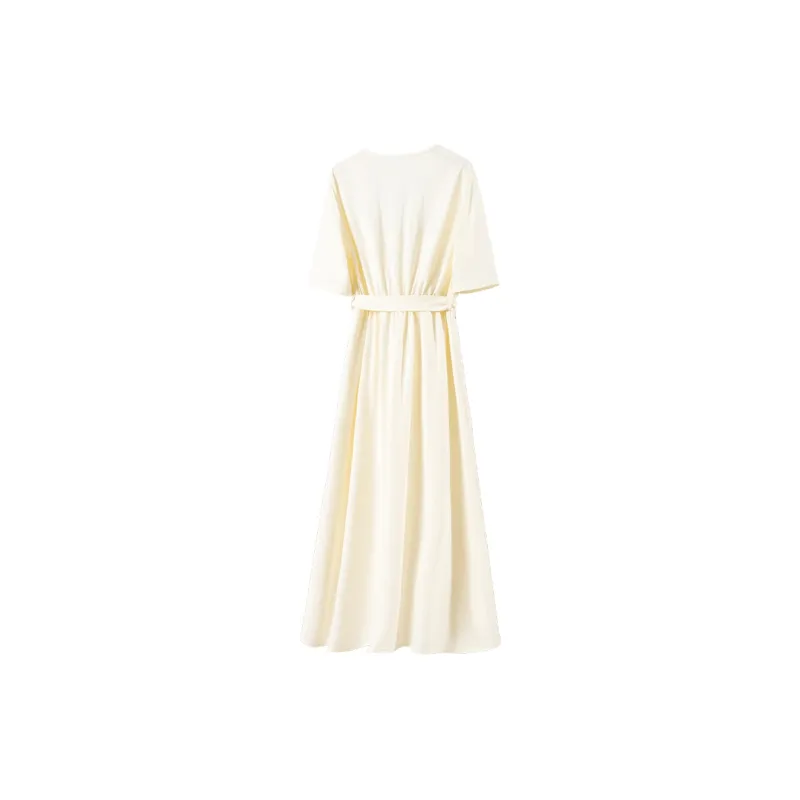 FORTEI Short Sleeved Dresses Women's Ecru-1