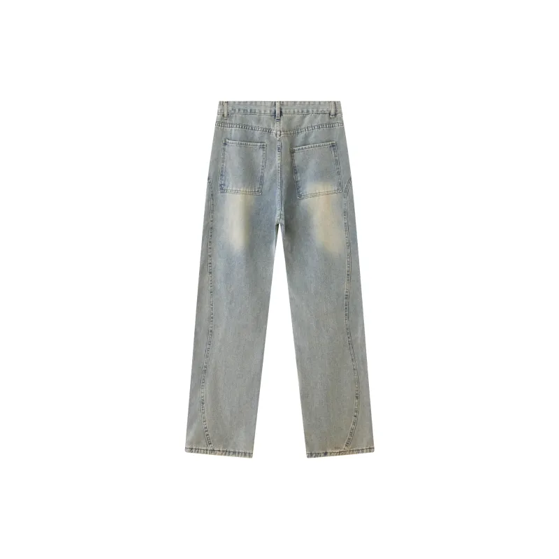 KLAMMKICKS Jeans Unisex Yellow Mud Blue-1