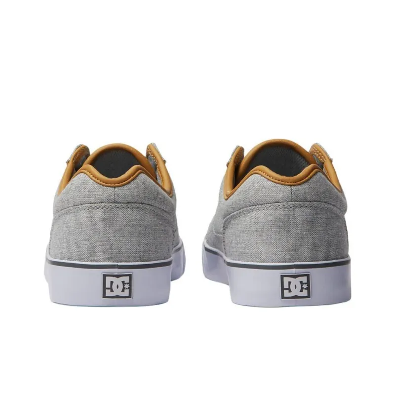 DC Shoes Low Top Canvas Shoes Men's Light Gray-3